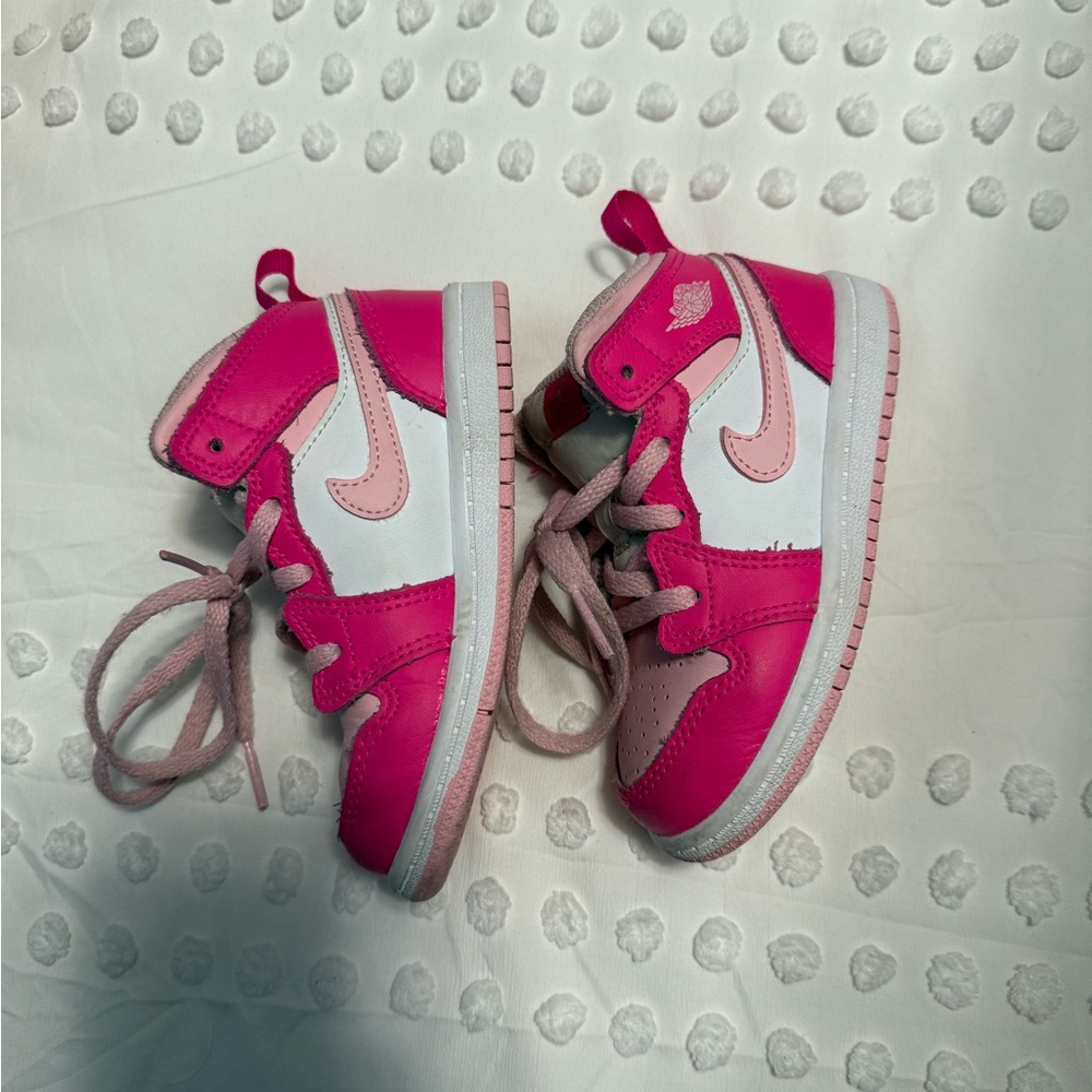 Jordan 1 Mid Fierce Pink Toddler 8C